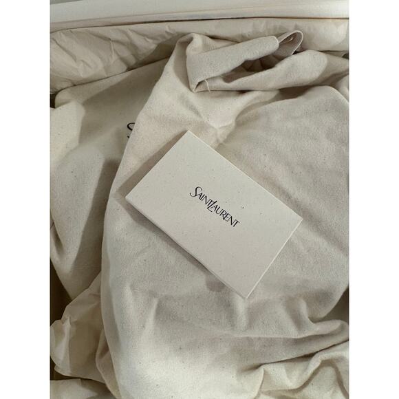 NWT Saint Laurent 110mm La Scandale Heeled Pumps Marron Glaze Women's Size EU 37 - Picture 11 of 11